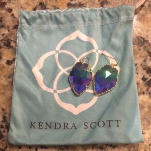 Kendra Scott Corley earrings in iridescent blue